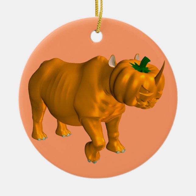 Rhinoceros Keramikornament (Vorne)