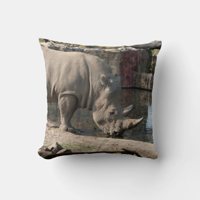 Rhinoceros Kissen (Vorderseite)