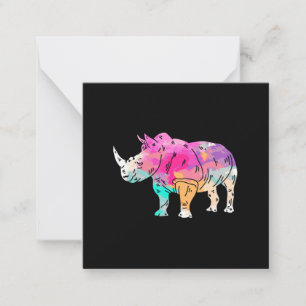 Rhinoceros Kunstvoll wandern im Valle Verzasca Rhi Mitteilungskarte