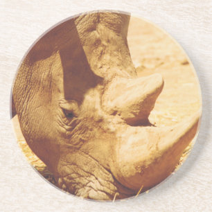 Rhinoceros-Liebe Sandstein Untersetzer