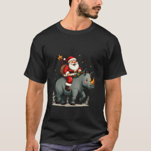 Rhinoceros Lover Xmas Weihnachten T-Shirt