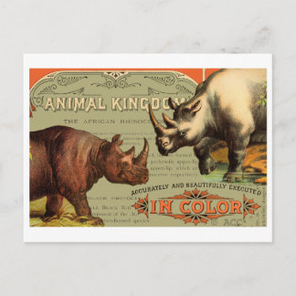 Rhinoceros Postkarte
