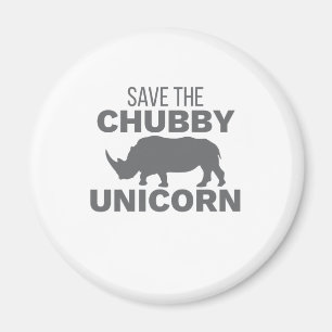 Rhinoceros Rettete The Chubby Unicorn Rhino Lover Magnet
