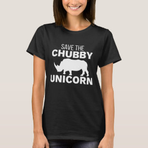 Rhinoceros Rettete The Chubby Unicorn Rhino Lover T-Shirt