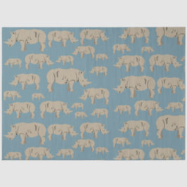 Rhinoceros Rhino Illustrationsmuster Seidenpapier