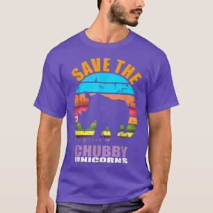 Rhinoceros Rhinos sind Chubby Unicorns Funny Spric T-Shirt