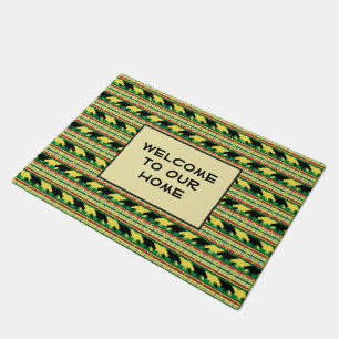 Rhinoceros Safari Weave Muster Fußmatte