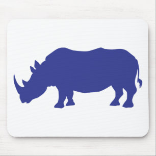 Rhinoceros-Silhouette Mousepad
