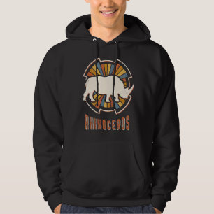 Rhinoceros Vintag Classic Retro Liebe Hoodie