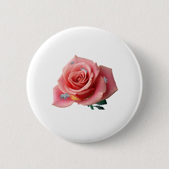 Rhinocerose Button (Vorderseite)