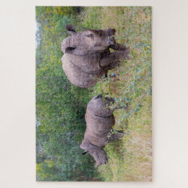 Rhinoceroses Foto Puzzle