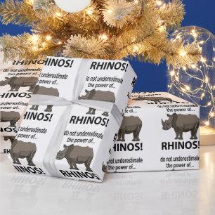 Rhinos Animal Funny Rhinos Geschenkpapier