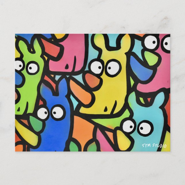 RHINOS GRAFFITI Postkarte (Vorderseite)