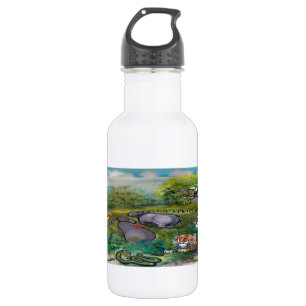 Rhinos Hippos und Tigers Trinkflasche