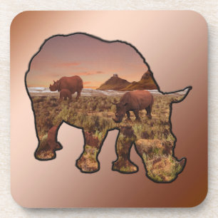 Rhinos im Tal, Getränkeuntersetzer