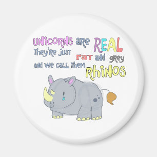 Rhinos sind gerade hässlicher Einhornmagnet Magnet