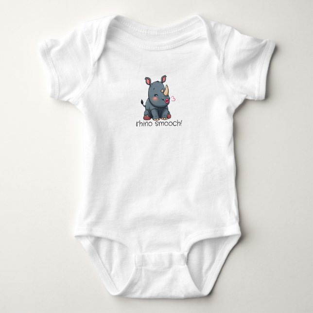 Rhinosmooch! Baby Bodysuit Strampler (Vorderseite)