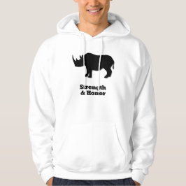 Rhinostärke und Ehrenschwarz Hoodie