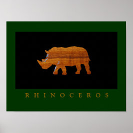 Rhinozeros-Druck für Wände Poster