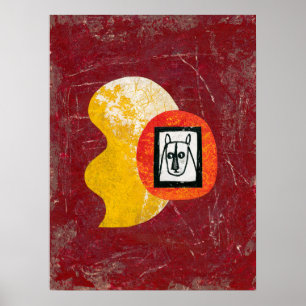 Rhinozeros vermeiden konfliktbehaftete Postermauer Poster