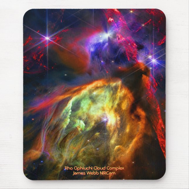 Rho Ophiuchi Cloud Complex - James Webb NIRCam Mousepad (Vorne)