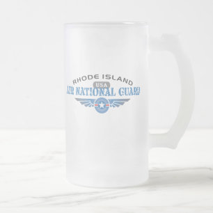 Rhode Island Air National Guard Mattglas Bierglas