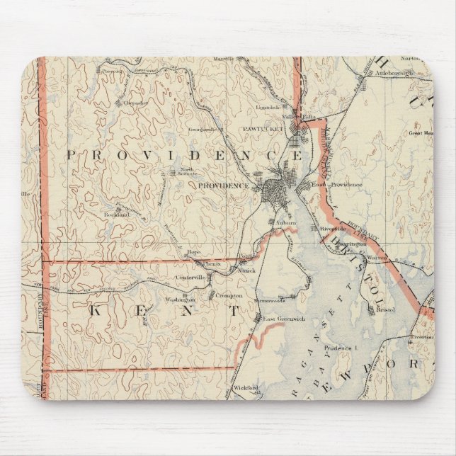 Rhode Island Atlas 2 Mousepad (Vorne)