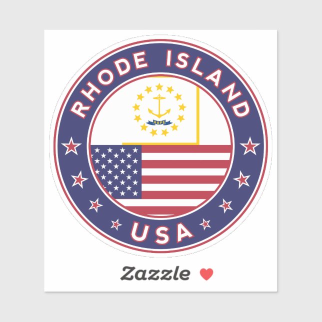 Rhode Island Aufkleber (Blatt)
