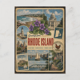 Rhode Island Authentische Vintage-Postkarte Postkarte
