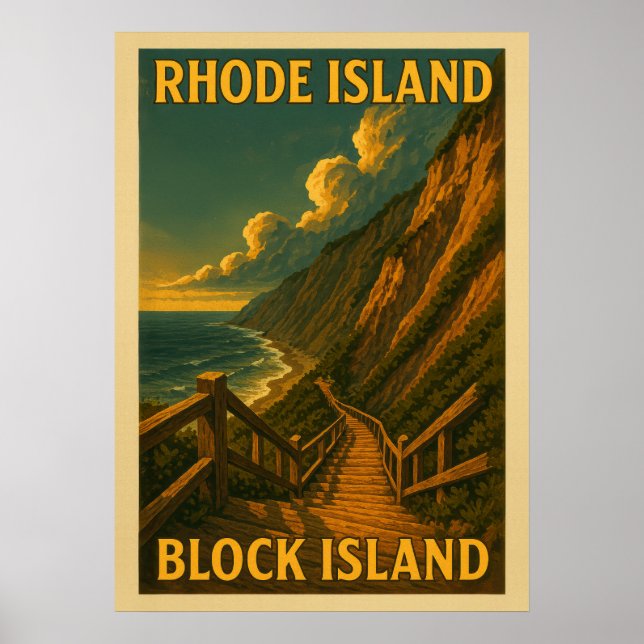 Rhode Island Block Island V01 Poster (Vorne)
