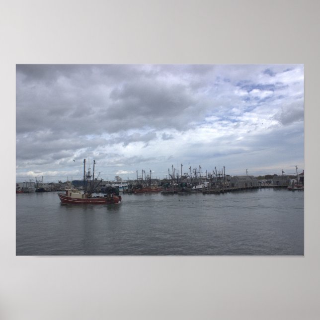 Rhode Island Boat Waterscape Poster (Vorne)