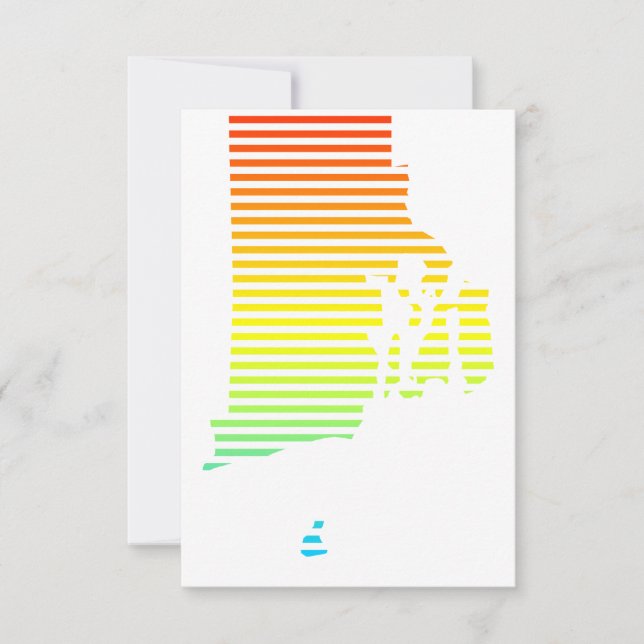 Rhode Island Chill Fade Einladung (Vorderseite)