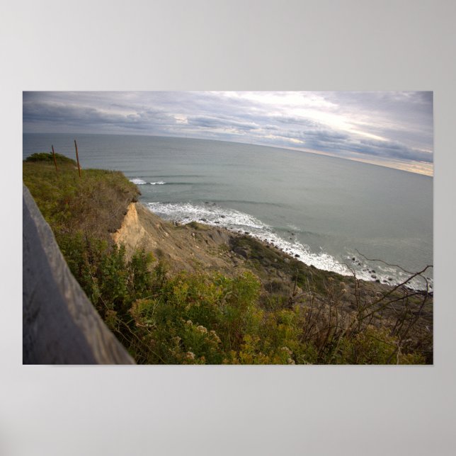 Rhode Island Cliffside Waterscape Poster (Vorne)