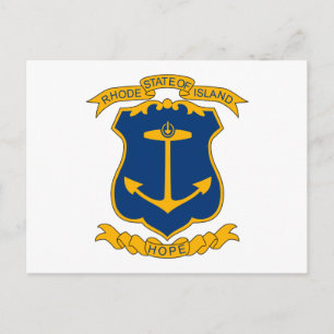 Rhode Island Coat of Arms Postkarte