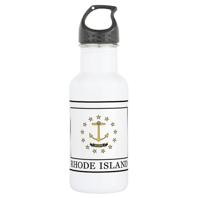 Rhode Island Edelstahlflasche (Vorderseite)