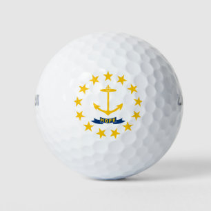 RHODE ISLAND FLAG GOLFBALL