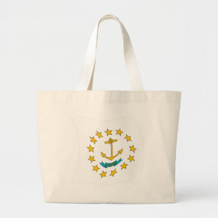 Rhode Island Flag Tote Bag Jumbo Stoffbeutel