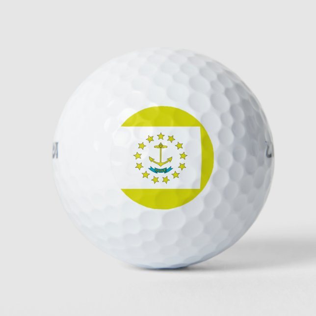 Rhode Island-Flagge Golfball (Vorderseite)