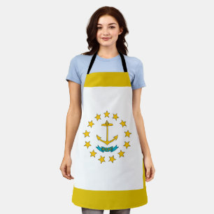 Rhode Island-Flagge Schürze