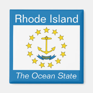 Rhode Island Flaggen-Magnet Magnet