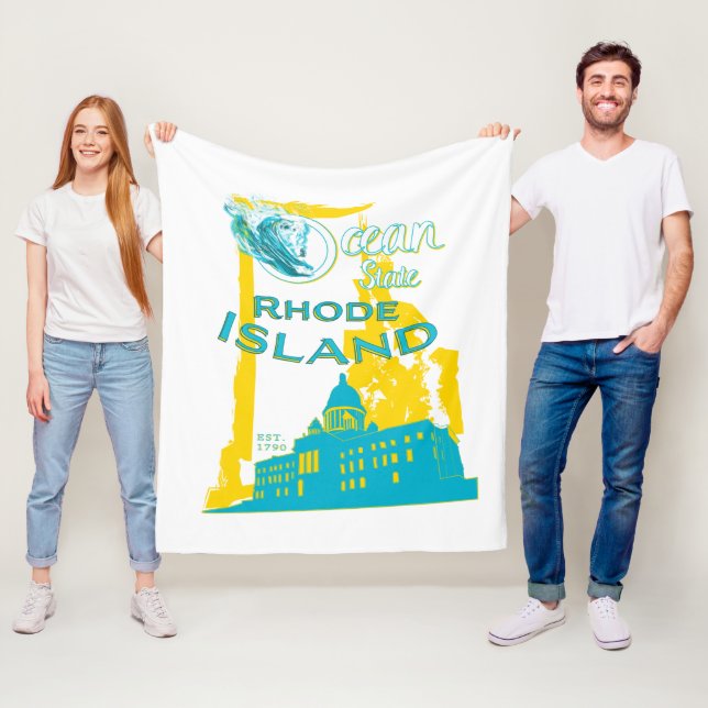 Rhode Island Fleece-Decke Fleecedecke (Beispiel)