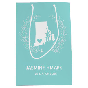 Rhode Island-Gastgeschenke Hochzeiten Mittlere Geschenktüte