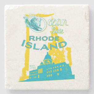 Rhode Island Getränk-Untersetzer Steinuntersetzer