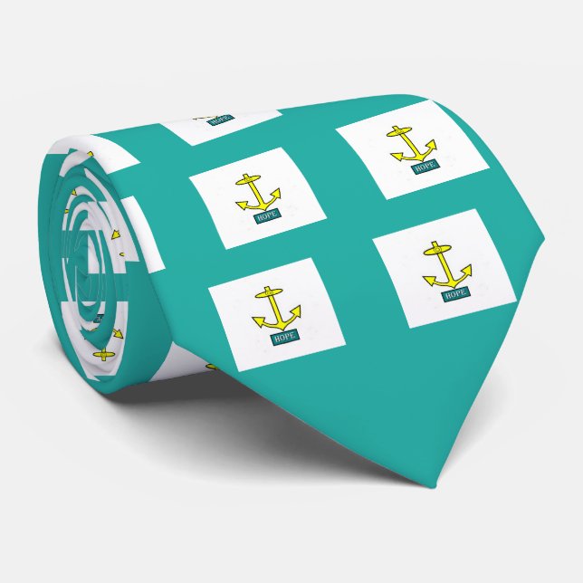 Rhode Island Hoffnungs-Anker Krawatte (Gerollt)