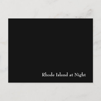 Rhode Island in der Nacht Postkarte