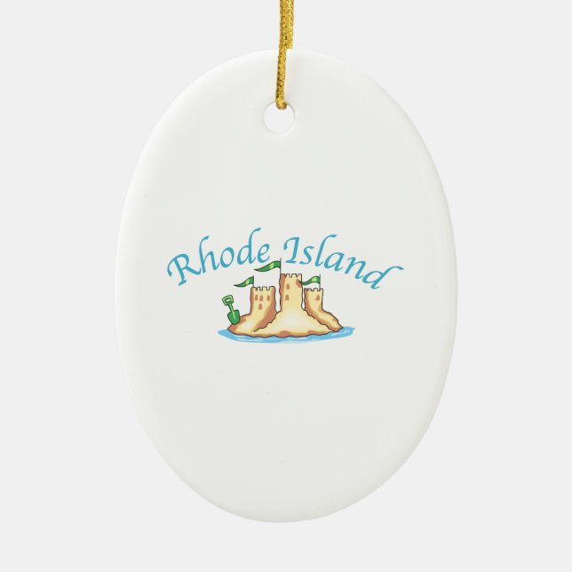 Rhode Island Keramik Ornament (Vorne)