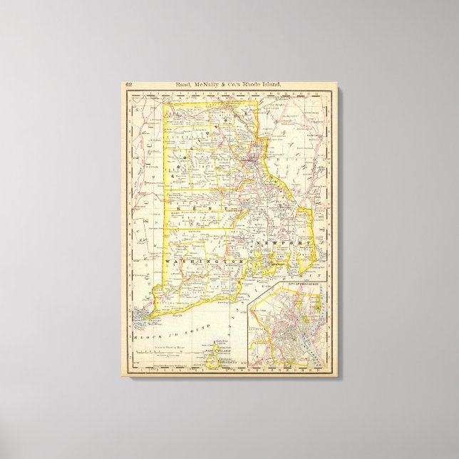 Rhode Island Leinwanddruck (Vorderseite)
