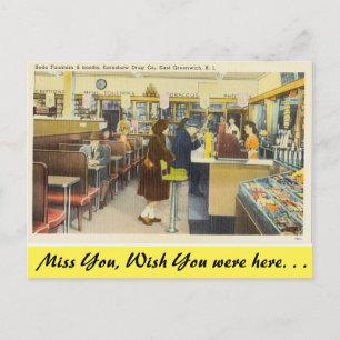 Rhode Island, Limonadenbar, E. Greenwich Postkarte