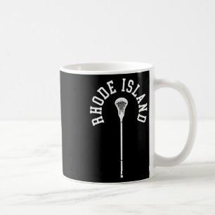 Rhode Island Minimalistischer vertikaler Lacrosse- Kaffeetasse