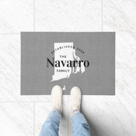 Rhode Island Monogram Staat Doormat Fußmatte